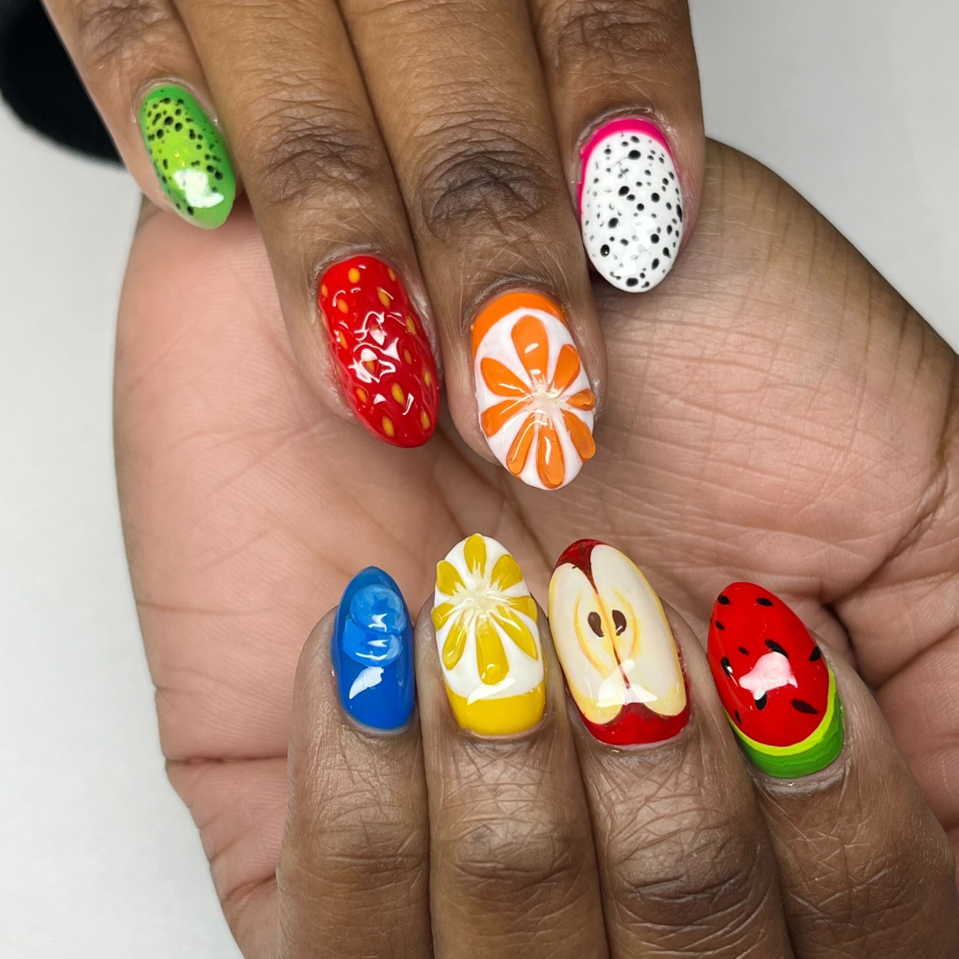 Hand-Painted Nail Art
